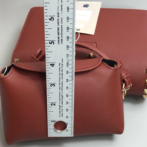 Most Wanted Clear Crossbody Purse with Gold Studs - Picture 6 of 16